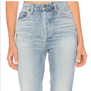 Agolde straight leg high rise denim size 27